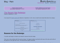 Blog index of new Dustin-Leavins.info