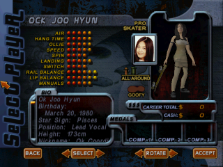 Screenshot of THPS2 Korean - Ock Joo Hyun's Style A