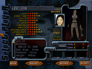 Screenshot of THPS2 Korean - Lee Jin's Style A