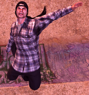 Robert Trujillo doing a Japan Air in THPS HD
